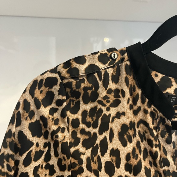 Zara Leopard Print Blouse, XS. - Picture 2 of 5